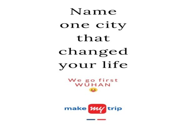Make My Trip asks for the city that changed your life